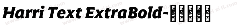 Harri Text ExtraBold字体转换
